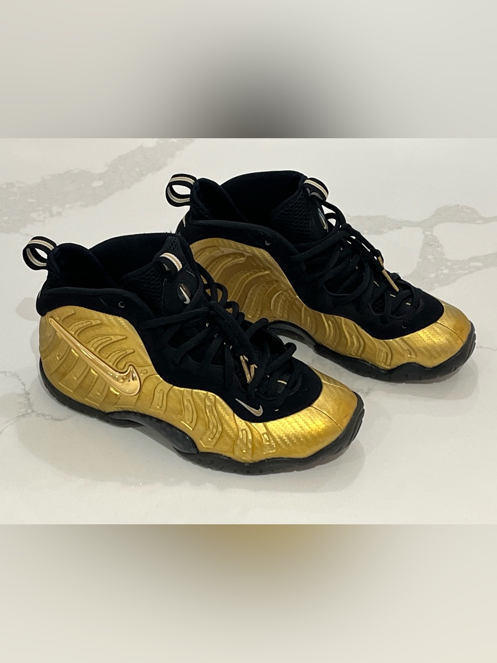 Nike Air Foamposite Pro Metallic Gold 2017 Size 6.5Y